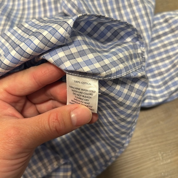 UNTUCKit Men's Light Blue Plaid Shirt - Picture 8 of 9